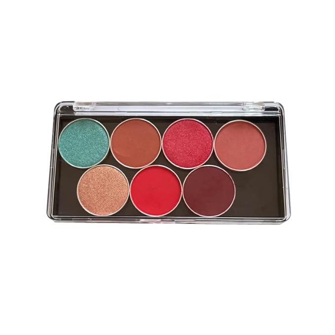 2pcs Rectangular Mini Magnet Make-up Dispensing Plate Eyeshadow Blush Powder Storage Empty Palette with 10pcs metal Stickers