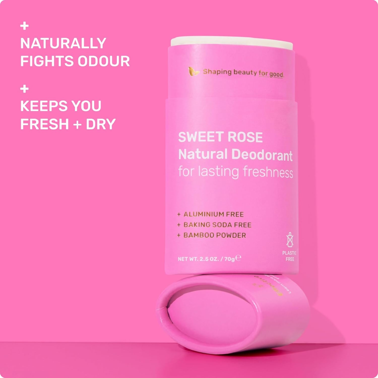 Ethique Beauty Fresh Cotton Deodorant Stick for Men & Women - Aluminum-Free, Plastic-Free, Vegan, Cruelty-Free, Eco-Friendly, 2.5 oz