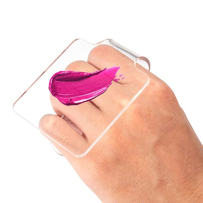 2Pcs Professional Makeup Palette Acrylic Hand-held Palette Makeup