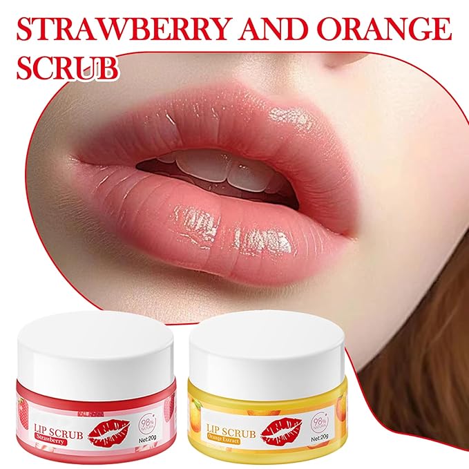 2PCS Strawberry & Orange Conditioning Lip
