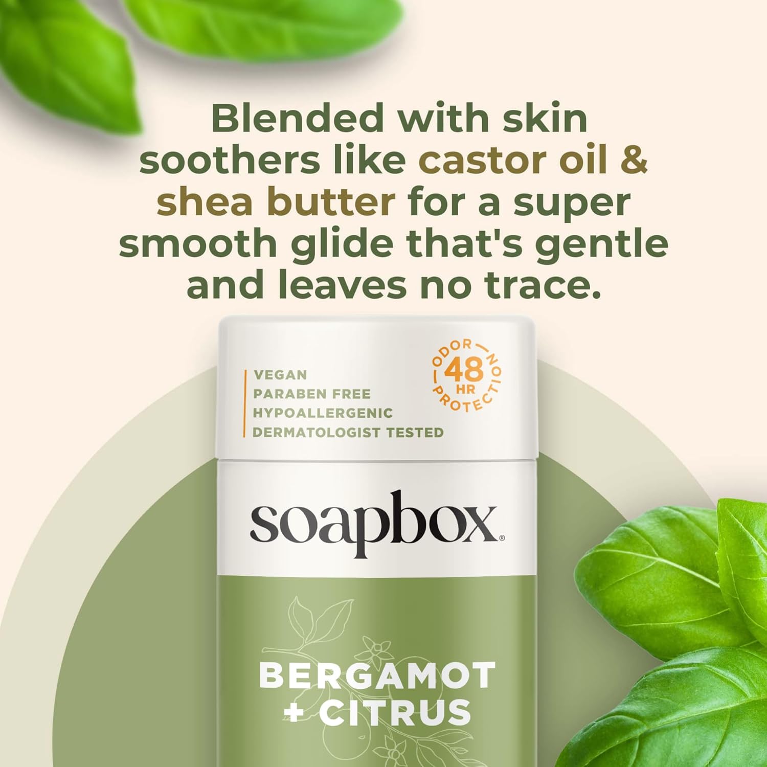 Soapbox Aluminum Free Deodorant, Coconut & Vanilla Scented Deodorant, Scented Aluminum-Free Natural Deodorants, 2.65oz