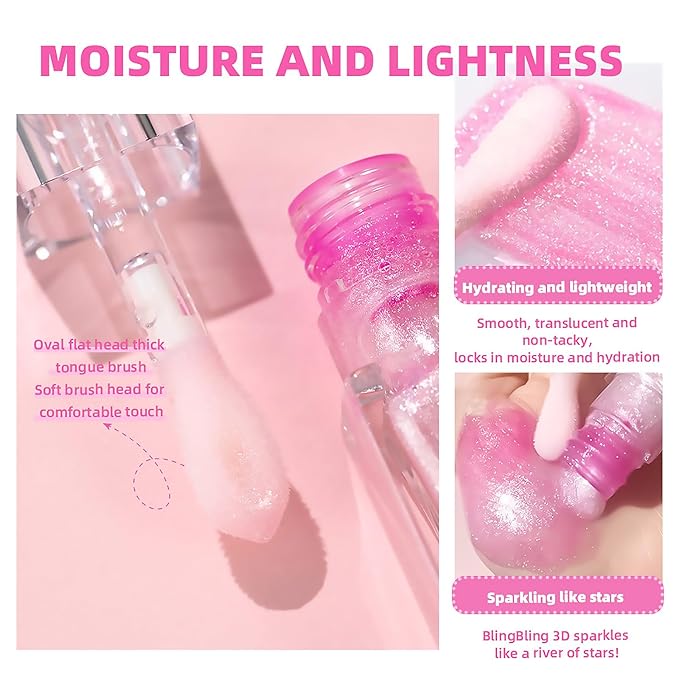 2Pcs Magic Color Changing Lip Oil Moisturizing Big Magic