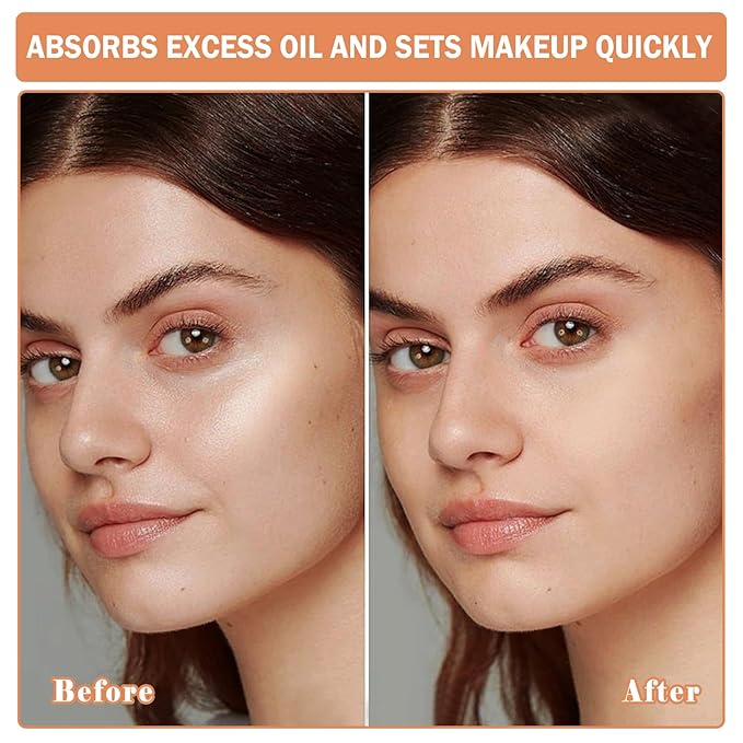 2PCS Pink Setting Powder Loose Face Powder Matte Soft Smooth Oil Control Long Lasting Loose Setting Powder Makeup for Natural Flawless(02# Pink Complexion)