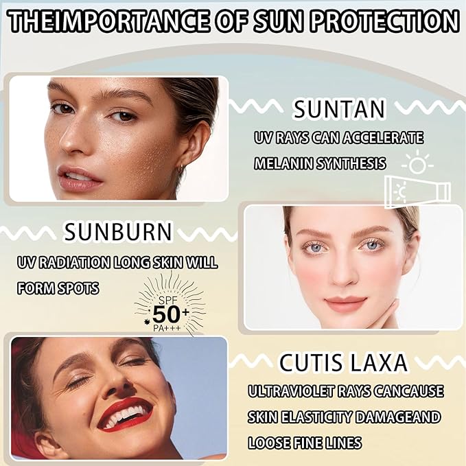 2PCS Korean Face Rice Sunscreen SPF 50+ PA++++,Moisturizing Facial Sunscreen Korean UV Defense and Skin Care for All Skin Types,Non-Greasy Korean Sunscreen Sun Screen Rice for Face and Body
