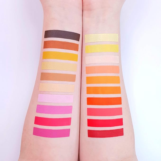 Pro Face & Body Paint Cake Pots by Moon Creations - 40 Colour Professional Kit - Professional Water Based Face Paint Makeup for Adults, Kids - 1.26oz