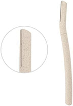 Biodegradable Zero Waste Eco Friendly Compostable 3 Pc Wheat Straw Face Dermaplaning Blade / Eyebrow Hair Trimmer / Shaver Disposable Facial Hair Removal / Face Razor
