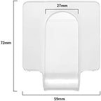 2Pcs Makeup Hand-held Palette Professional Clear Acrylic Makeup