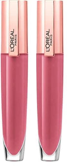 L'Oreal Paris Glow Paradise Hydrating Tinted Lip Balm-in-Gloss with Pomegranate Extract & Hyaluronic Acid, Ultra-Gentle, Non-Sticky Formula, Rosy Utopia, 0.23 Fl Oz (Pack of 2)