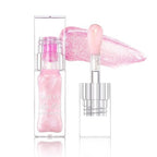 Hydrating Lip Gloss Transparent Lip Care, Magic Color Changing Moisturizing Lip Glow Oil Plumping Glimmer Glow Lipstick, Long Lasting Moisturizing Non-sticky Fresh Texture Lip Oil(201#Change Color)