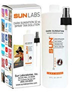 Airbrush Spray Tan Solution Dark Sunsation Very Dark Self Tanner 32 oz - Self Tanner - Use With Natural Sunless Airbrush HPLV, Tan Body and Face (Packaging May Very)