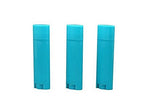 4.5g 0.15oz Empty Refillable Plastic DIY Lipstick Lip Balm Lip Gloss Tubes Holder Containers Oval Deodorant Crayon Tube Pipe Bottle Case (50pcs, Blue)