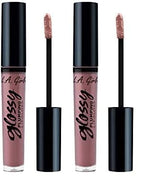 L.A. Girl Glossy Plumping Lipgloss- Plush (Pack of 2)