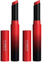 MAYBELLINE Color Sensational Ultimatte Matte Lipstick, Non-Drying, Intense Color Pigment, More Ruby, Ruby Red, 1 Count (Pack of 2)