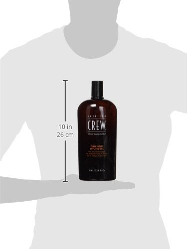 AMERICAN CREW Firm Hold Styling Gel, 33.8 Oz with Pump