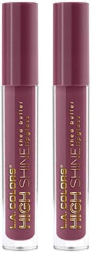 L.A. COLORS High Shine Lipgloss, Bohemian CLG943 (Pack of 2)