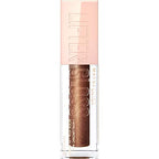 Maybelline Lifter Gloss, Hydrating Lip Gloss with Hyaluronic Acid, High Shine for Plumper Looking Lips, Crystal, Golden Neutral, 0.18 Ounce