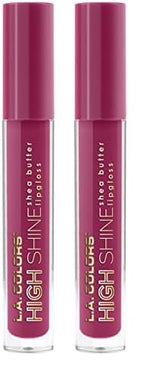 L.A. COLORS High Shine Lipgloss, Irrestible CLG945 (Pack of 2)