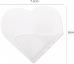 3Pcs Clear Handheld Acrylic Palette Heart Shaped Acrylic