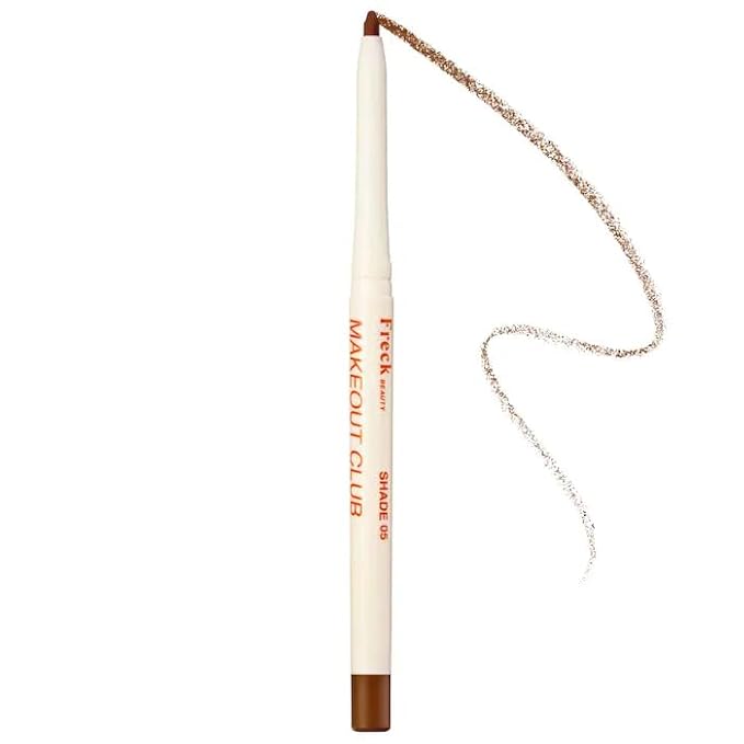Freck Beauty MAKEOUT CLUB Nude Muse Lip Liner, Non Drying, Smooth Highly Pigmented Retractable Liner, Infused with Jojoba and Hyaluronic Acid (Cool Taupe Brown, Normal)