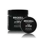 Brickell Men's Ultimate Anti-Aging Routine, Anti-Wrinkle, Night Face Cream and Eye Cream to Reduce Puffiness, Wrinkles, Dark Circles, Under Eye Bags, Natural and Organic, Scented