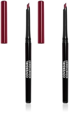 COVERGIRL Exhibitionist Lip Liner, Garnet Red 225, 0.012 Ounce (Pack of 2)