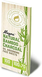 Oil Blotting Sheets for Face Natural Bamboo Charcoal Blotting Paper for Oily Skin Oil Absorbing Tissues Beauty Blotters Remove Excess Shine Organic Blot Papers For Make UpFacial & Skin Care 3 Pack