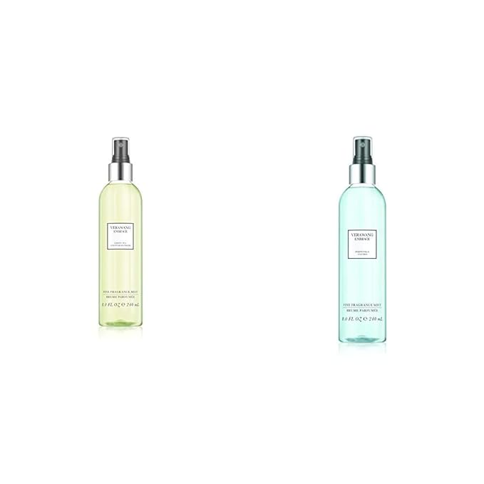 Vera Wang Embrace Body Mist Spray for Women, Green Tea & Pear Blossom, 8 Fluid Oz with Periwinkle and Iris Scent, 8 Ounce Body Mist Spray Passionate