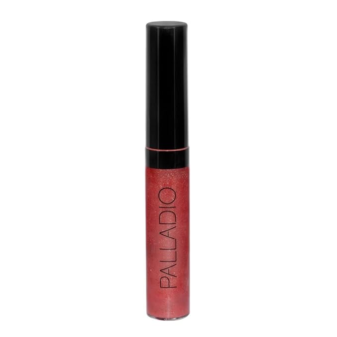 Palladio Lip Gloss, Non-Sticky Lip Gloss, Contains Vitamin E and Aloe, Offers Intense Color and Moisturization, Minimizes Lip Wrinkles, Softens Lips with Beautiful Shiny Finish, Watermelon