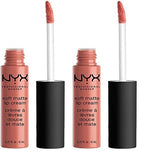 NYX PROFESSIONAL MAKEUP Soft Matte Lip Cream, Lightweight Liquid Lipstick - Zurich (Matte Muted Rose) (Pack of 2)