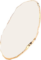 Yellow Resin Nail Art Palette Nail Mixing Palette Polish Holder Drawing Color Palette Nail Art Painting Palette Manicure Tool, Attractive Processed Makeup Palettes for Beauty and Personal Care