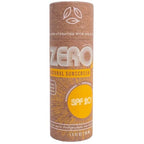 ZERO Waste 100% Plastic Free Natural Sunscreen Stick, SPF 20 Reef Safe and Kid Friendly, Water Resistant, Push Up Cardboard Tube, Sunblock Made with Beeswax, Shea Butter and Coconut Oil, 1.5 Oz