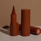 3Pcs 2-in-1 Gradient Lip Liner and Lipstick Lip Combo Set - Coffee Bean & Mulberry & Dark Colors Achieve Flawless Contour and Gradual Ombre Effect Crayon Form Cone Tip, Dark Brown Black Lip Liner Set