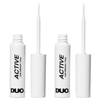 DUO Active Clear Lash Adhesive for Strip Lashes – Long-Lasting, Water-Resistant Eyelash Glue, 0.16 oz, 2 Pack