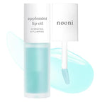 NOONI Korean Lip Oil - Applemint | Long-Lasting, Moisturizing, Plumping, Revitalizing for Dry Lips, Waterproof, No Peel Off, Hydrating, Nourishing Crystal Clear, 0.12 FL Oz