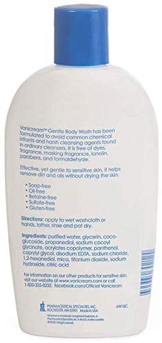 Vanicream, Free and Clear Shampoo, Conditioner and Body Wash Set, For Sensitive Skin, Fragrance and Paraben Free - 12 Ounce