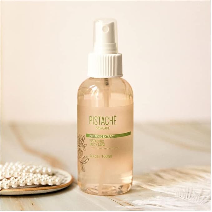 Pistaché Skincare Pistachio Body Mist Fragrance + Sweet Scent, 3.4 oz.