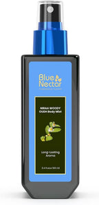 Blue Nectar Niraa Woody Oudh Body Mist for Hydrating Long Lasting Fragrance (100ml)