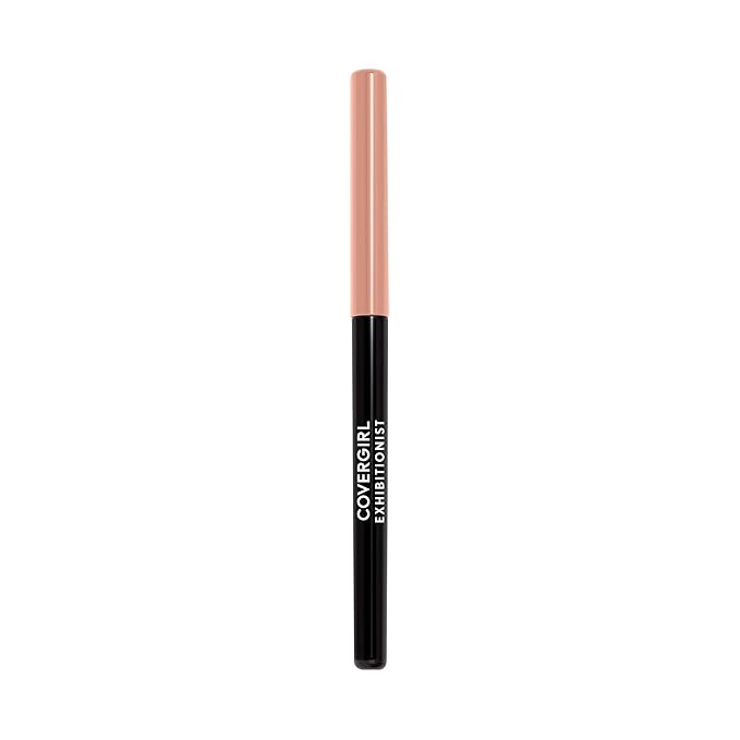 COVERGIRL Exhibitionist Lip Liner, Pencil, Creamy, In the Nude, 0.012 Fl Oz ,Lip Crayon, Makeup, Intense Pigmentation, Self-Sharpening Easy Application, Instant Definition