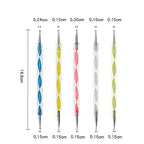 Artdone Nail Art Brushes set,Nail Art Tool Set,Nail Dotting Tools,Nail Dust Brush,Striping Nail Art Brushes for Long Lines,Nail Drawing Pen For Nail Design.…