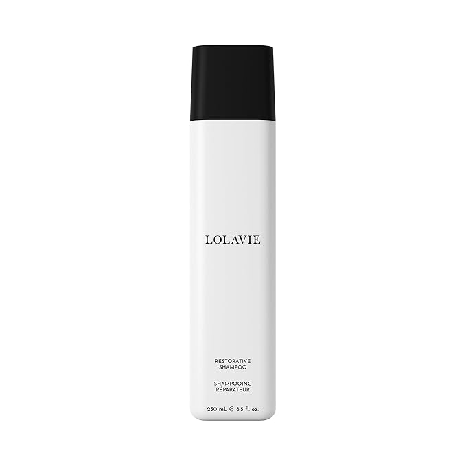LolaVie Restorative Shampoo - 8.5 oz - Repairs Look of Damage, Protects from Breakage, Reduces Frizz for 12x Softer, Smoother Hair - Gentle, Color Safe - All Hair Types
