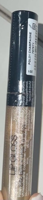 Palladio Lip Gloss, Non-Sticky Lip Gloss, Contains Vitamin E and Aloe, Offers Intense Color and Moisturization, Minimizes Lip Wrinkles, Softens Lips with Beautiful Shiny Finish, Champagne