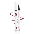 Longwear Liquid Lip Liner, Matte Lip Tint Stain Marker Pen, 2 in1 Liquid Lipstick & Lip Liner Pencil, Long Lasting Waterproof Lip gloss for Women, Fuller Lips Makeup (06(Cherry Red))