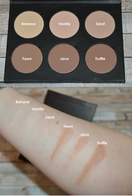 Truffle Matte Powder Contour Makeup – 37 mm Magnetic Palette Refill Pan for Contouring Highlight Make Up Kit by Beauty Junkees, Professional Quality Paraben Gluten Cruelty Free Cosmetics