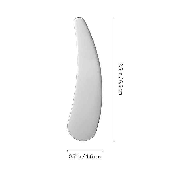 minkissy Makeup Spatula Small Metal Cosmetic Spatula Stainless