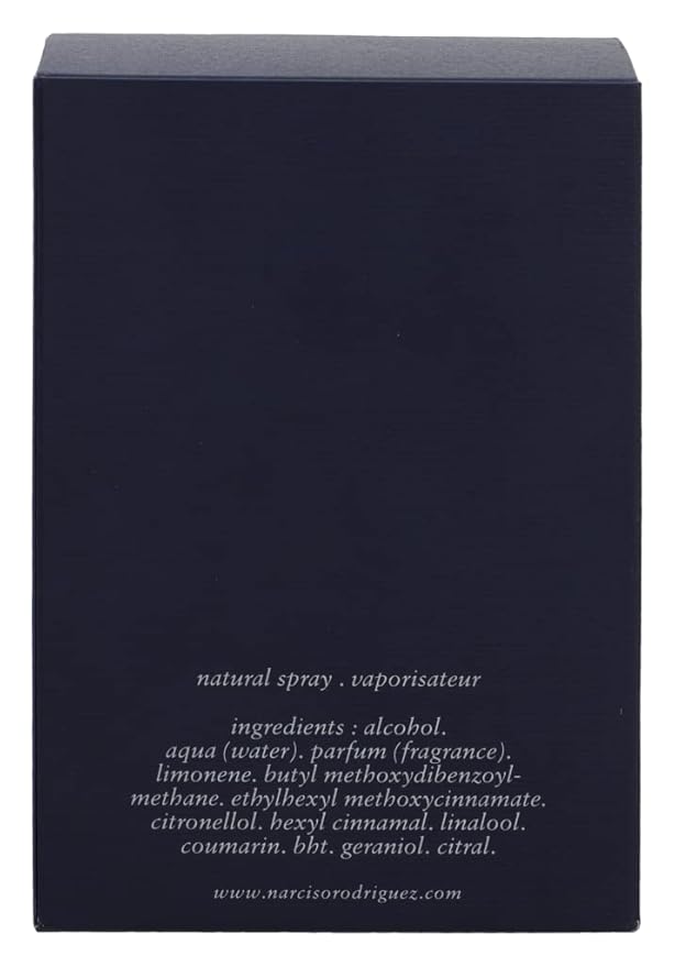 Narciso Rodriguez Him Bleu Noir Eau de Toilette Spray for Men, 3.3 Ounce