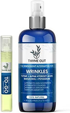 All Natural Anti-Wrinkle Face Mist Spray with Thyme, Bakuchiol, AHA, Beta Carotene and Potassium - Fights Wrinkles, Fine Lines, Inflammation, and Dryness While Boosting Collagen (4 oz)