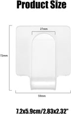 Pack of 2PCS Professional Hand-held Makeup Mixing Palette Acrylic Clear Nail Art Manicure Palette Plate Tray for DIY Art Design Paint and Cosmetics