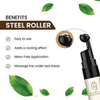 RAWLS 5% Caffeine Eye Serum and Under Eye Roller Cream for Dark Circles and Puffiness, Caffeine Eye Cream with 360° Massage Ball Reduce Wrinkles and Fine Lines-0.5 fl oz