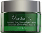 Rejuvenating Hemp Eye Cream with Hemp Oil, Hyaluronic Acid, Rosehip Oil, and Vitamins. Formulated to Treat the Sensitive Skin around the Eyes.