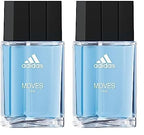 adidas Moves For Men Eau De Toilette Spray, 1 Fl Oz (Pack of 2)
